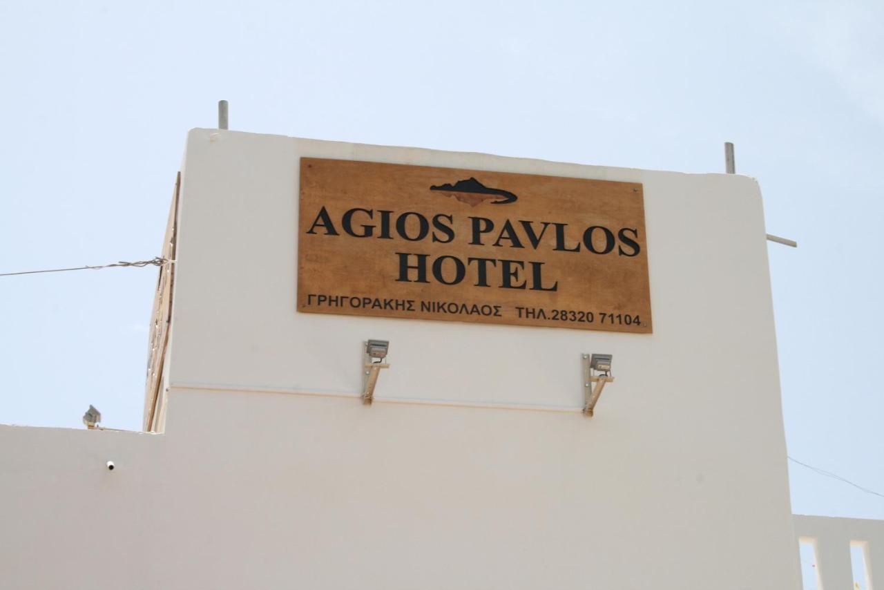 Agios Pavlos Hotel Bagian luar foto